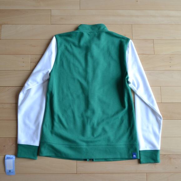 NWT Adidas Boston Celtics Track Jacket Green White Size Small - Picture 5 of 5